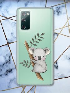 Прозорий чохол на Samsung Galaxy S20 FE Коала принт 132