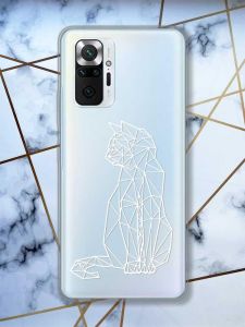Прозорий чохол для Xiaomi Redmi Note 10 Pro/10 Pro Max Котик | принт 125