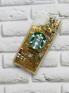 Чохол з блискітками, що переливаються, для Samsung Galaxy A12 Кава. Золотий