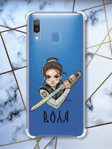 Чохол з потовщеними кутами на Samsung Galaxy A30 (2019) / A20 (2019) патріотичний дизайн Українська захисниця принт 169