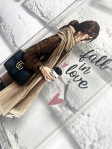 Чохол на Samsung Galaxy A10 (2019) A105 дизайн Дівчина з кавою принт 112