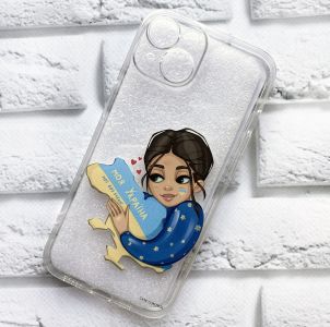 Прозорий чохол із захистом камери для iPhone 14 патріотичний дизайн Моя Україна принт 2