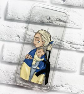 Прозорий чохол на Samsung Galaxy A03 Core / A032 патріотичний дизайн Захисниця принт 21