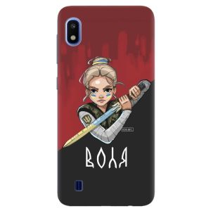 Чохол на Samsung Galaxy A10 (2019) A105 патріотичний дизайн Українська захисниця принт 171