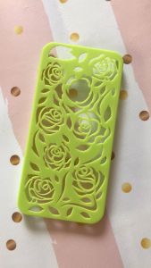 Пластиковий чохол для iPhone 5 / 5s Вирізані квіти Зелений