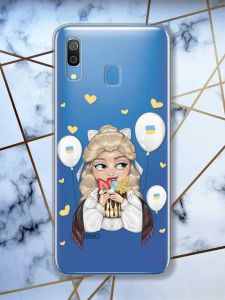 Прозорий чохол для Samsung Galaxy A30 / A20 (2019) Українка з солодощами (принт 175)