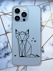 Прозорий чохол на Apple iPhone 13 Pro Max Лисиця (принт 126)