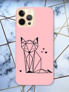 Матовий рожевий чохол на Apple iPhone 12 Pro Max Лисиця (принт 126)
