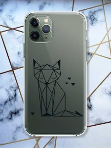 Прозорий чохол на iPhone 12 / 12 Pro Лисиця (принт 126)