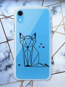 Прозорий чохол на iPhone XR Лисиця (принт 126)