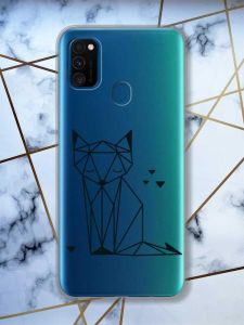 Прозорий чохол на Samsung Galaxy M30s/М21  Лисиця (принт 126)