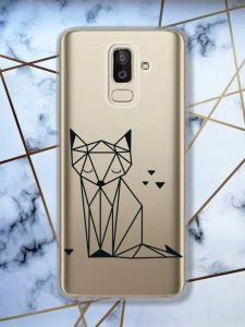 Прозорий чохол для Samsung Galaxy J8 (2018)  Лисиця (принт 126)