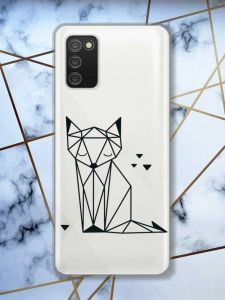 Прозорий чохол для Samsung Galaxy A02s  Лисиця (принт 126)