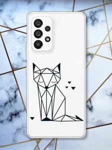 Прозорий чохол на Samsung Galaxy A53  Лисиця (принт 126)