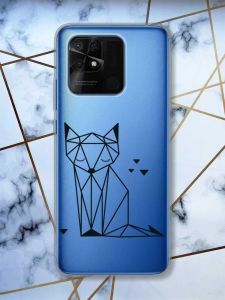 Прозорий чохол на Xiaomi Redmi 10C Лисиця (принт 126)