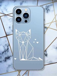 Прозорий чохол на Apple iPhone 13 Pro Max Лисиця (принт 127)