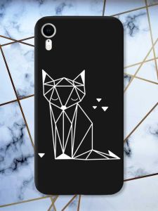 Матовий чорний чохол на Apple iPhone XR Лисиця (принт 127)