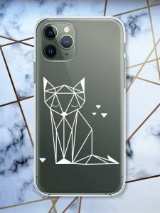 Прозорий чохол на iPhone 12 / 12 Pro Лисиця (принт 127)