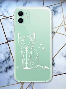 Прозорий чохол на Apple iPhone 11 (6,1) Лисиця (принт 127)