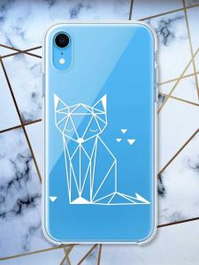 Прозорий чохол на iPhone XR Лисиця (принт 127)