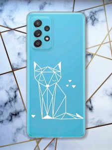 Прозорий чохол на Samsung Galaxy A52 Лисиця (принт 127)