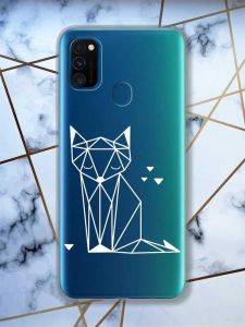 Прозорий чохол на Samsung Galaxy M30s/М21  Лисиця (принт 127)