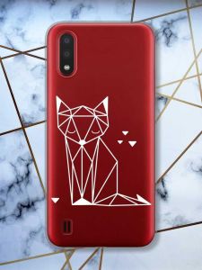 Прозорий чохол для Samsung Galaxy A01  Лисиця (принт 127)
