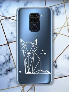 Прозорий чохол на Xiaomi Redmi Note 9 Pro / 9S / 9 Pro Max Лисиця (принт 127)