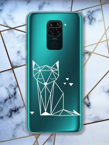 Прозорий чохол на Xiaomi Redmi Note 9 Лисиця (принт 127)