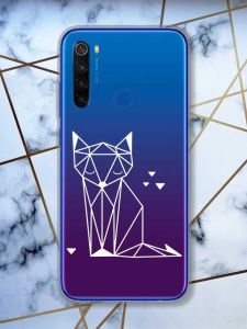 Прозорий чохол на Xiaomi Redmi Note 8T  Лисиця (принт 127)