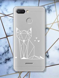 Прозорий чохол на Xiaomi Redmi 6  Лисиця (принт 127)