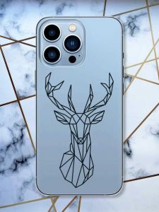 Прозорий чохол на Apple iPhone 13 Pro Max Олень (принт 128)