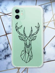 Прозорий чохол на Apple iPhone 11 (6,1) Олень (принт 128)