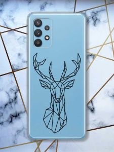 Прозорий чохол на Samsung Galaxy A32  Олень (принт 128)