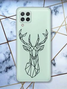 Прозорий чохол на Samsung Galaxy A22 4G / M22 / M32 Олень (принт 128)