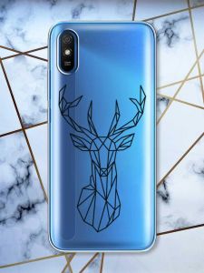 Прозорий чохол на Xiaomi Redmi 9A  Олень (принт 128)