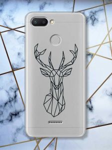 Прозорий чохол на Xiaomi Redmi 6  Олень (принт 128)