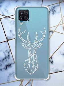 Чохол з потовщеними кутами на Samsung A12 4G Олень (принт 129)