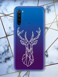 Прозорий чохол на Xiaomi Redmi Note 8T  Олень (принт 129)