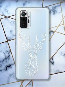 Прозорий чохол для Xiaomi Redmi Note 10 Pro/10 Pro Max Олень (принт 129)