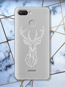 Прозорий чохол на Xiaomi Redmi 6  Олень (принт 129)