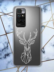 Прозорий чохол для Xiaomi Redmi 10 Олень (принт 129)