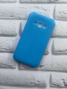 Силіконовий чохол з тисненням для SAMSUNG Galaxy J1Ace J110 Блакитний