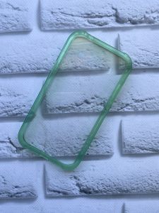 Силіконовий прозорий чохол з бампером для SAMSUNG Galaxy J1/J100 Зелений