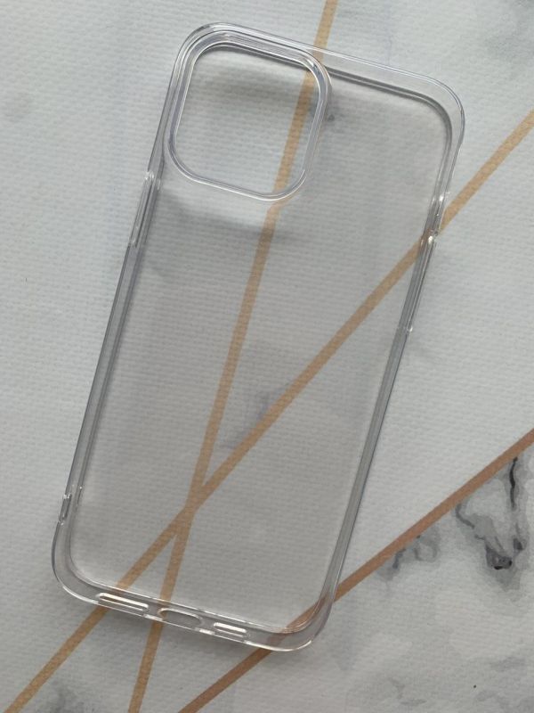 Прозорий силіконовий чохол із захистом камери для Apple iPhone 13 Pro Max