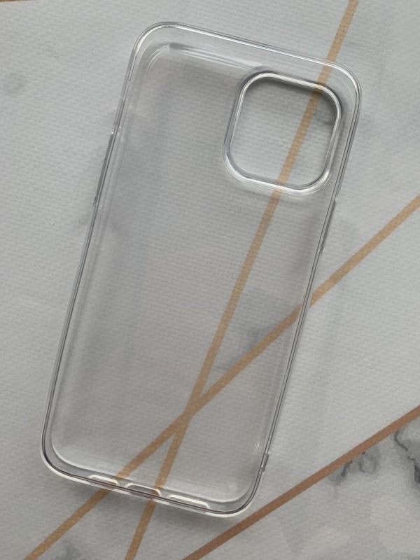 Прозорий силіконовий чохол із захистом камери для Apple iPhone 13 Pro Max