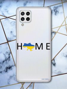 Прозорий чохол на Samsung Galaxy M32 / M22 / A22 4G Дім Україна (патріотичний принт 72)