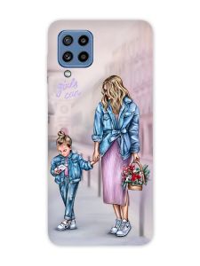 Чохол на Samsung Galaxy M32 / M22 / A22 4G Мама і донька (принт 56)
