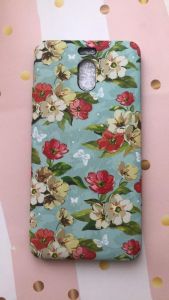 Силіконовий матовий чохол для Meizu M6 Note Квіти на зеленому