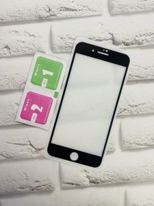 Захисне скло 3D для Apple iPhone 6 Plus Чорна рамка